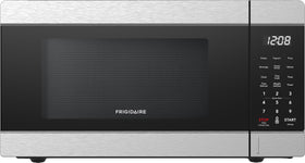 Frigidaire EMW959 microwave front view highlights compact, space-saving design