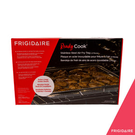 FRIGPEREAFT package shows tray, basket, and rack included for complete replacement.
