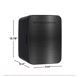 Frigidaire mini fridge brushed-stainless-door adds modern style to any space.