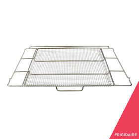 Frigidaire ReadyCook air fry basket highlights crisping potential for homestyle meals.