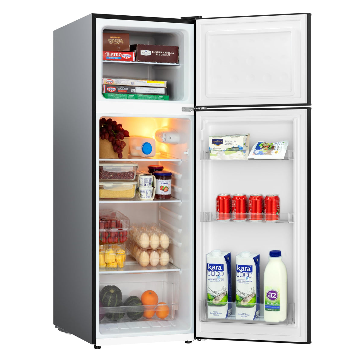 Frigidaire retro fridge reversible door fits your space layout