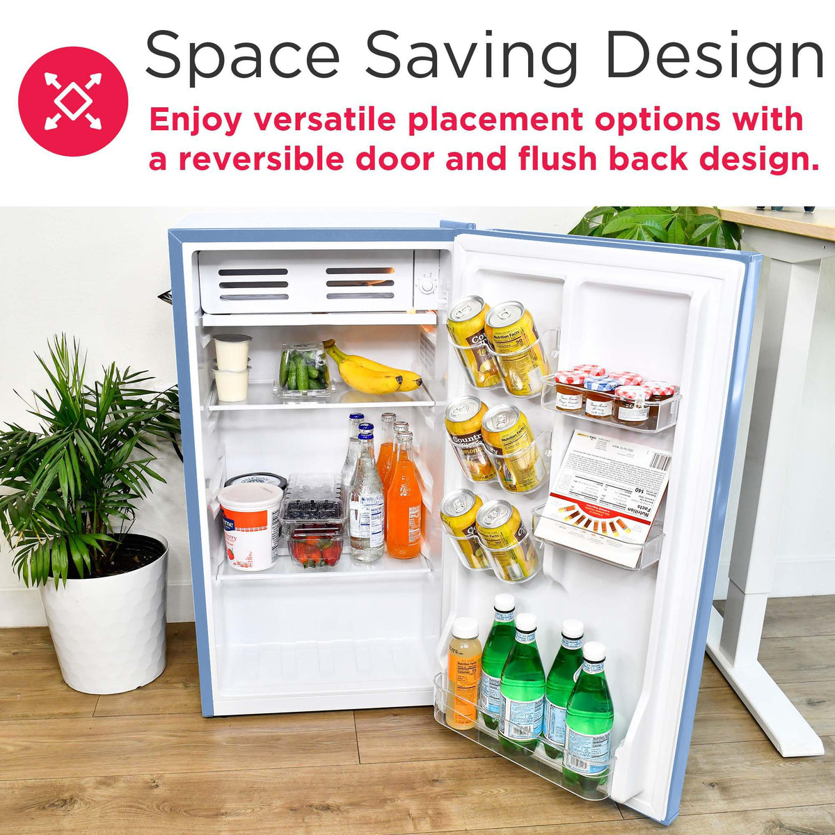 Frigidaire Retro Compact Fridge compact design suits dorms, offices, and small cabins.