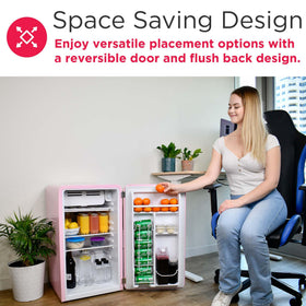 Frigidaire retro fridge ideal for dorms offices or bedrooms