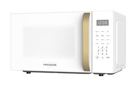 Frigidaire Retro Microwave WhiteGold easy-clean interior and exterior