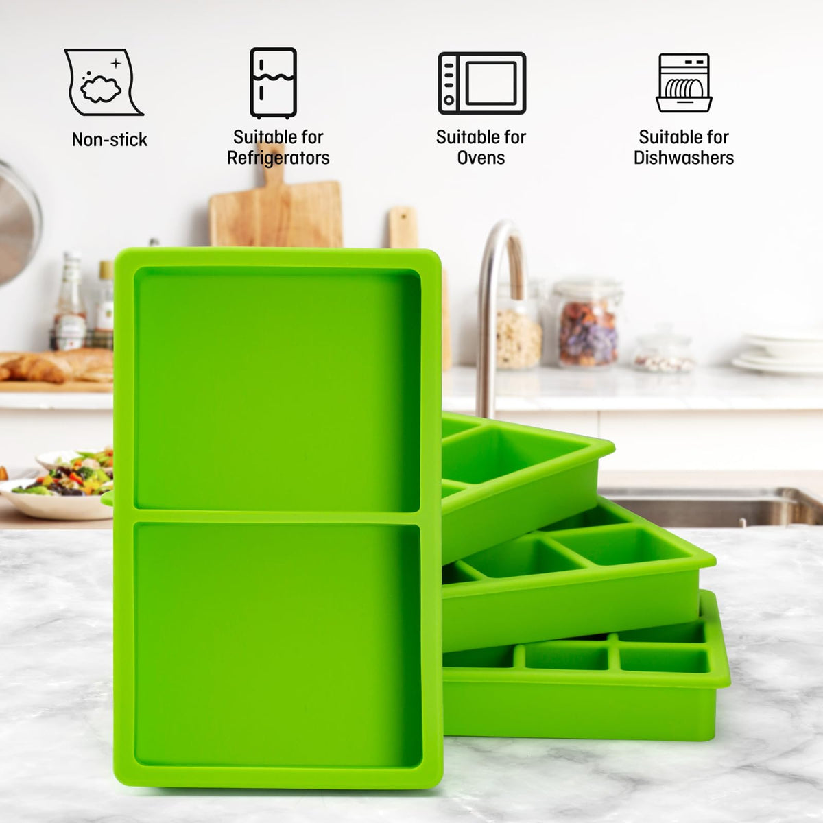 Friheten silicone food mold divider preserves uniform shapes for quick prep.