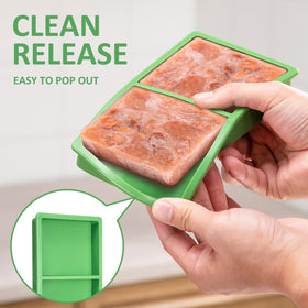 Friheten silicone divider allows freezing different foods together in one session.