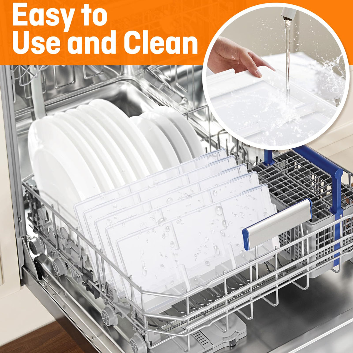 Friheten tray lid with divided sections makes batch prep simple and neat.