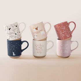 Fringe Studio Celestial Dog Mug navy color suits soups and desserts in the kitchen