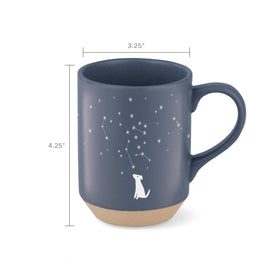 Fringe Studio Celestial Dog Mug demonstrates dishwasher-safe stoneware for daily use