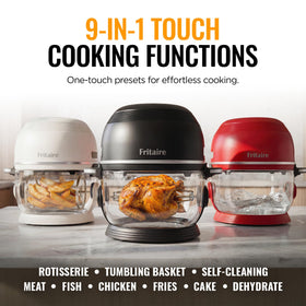 Fritaire 5-quart capacity supports cooking for small families or meal prep
