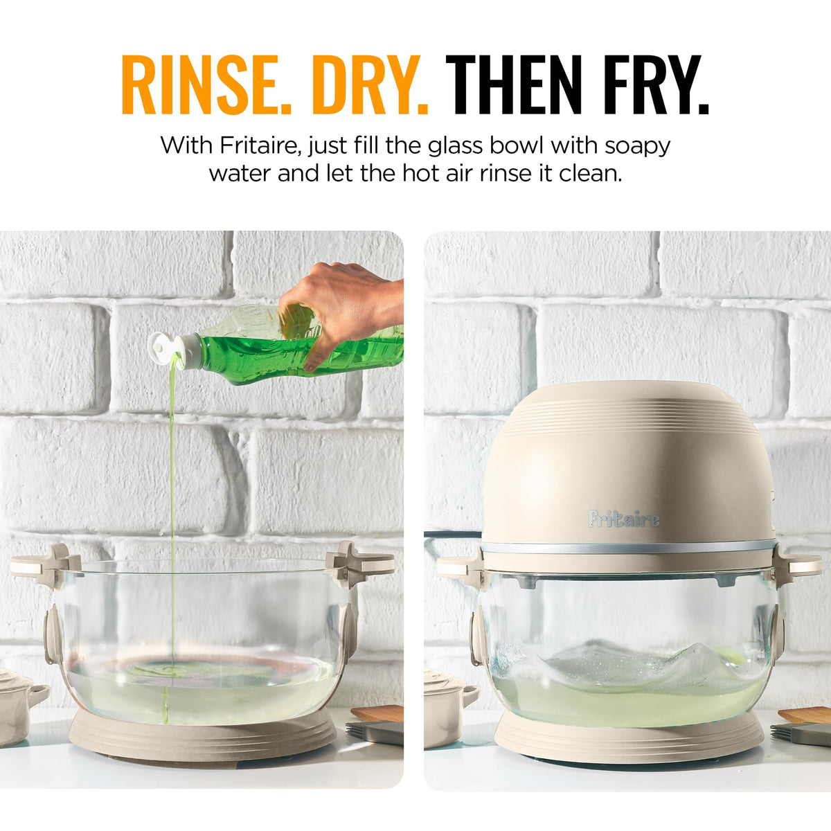 Fritaire Non-Toxic Air Fryer Pro 9 presets for versatile meals.