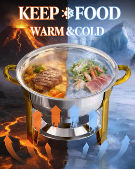 Frizoky four-pack chafing dish set for seamless catering setups