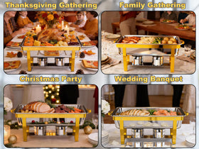 Frizoky chafing dishes sturdy frame supporting busy events