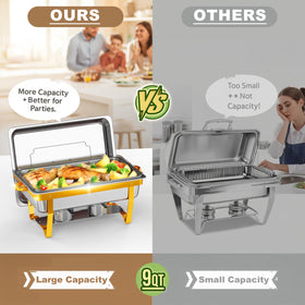 Frizoky wedding catering chafing dishes enhance display and function