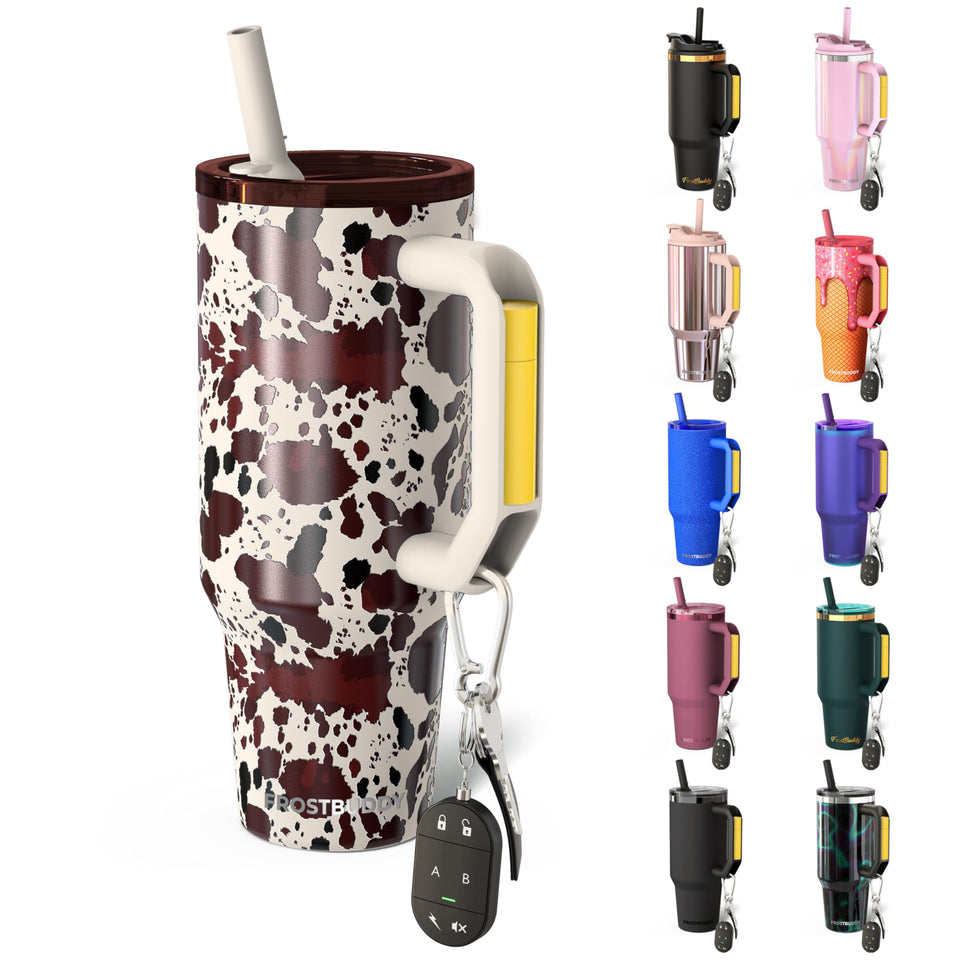 Frost Buddy Thicc Buddy 40 oz tumbler with lid and straw for all-day hydration on the go