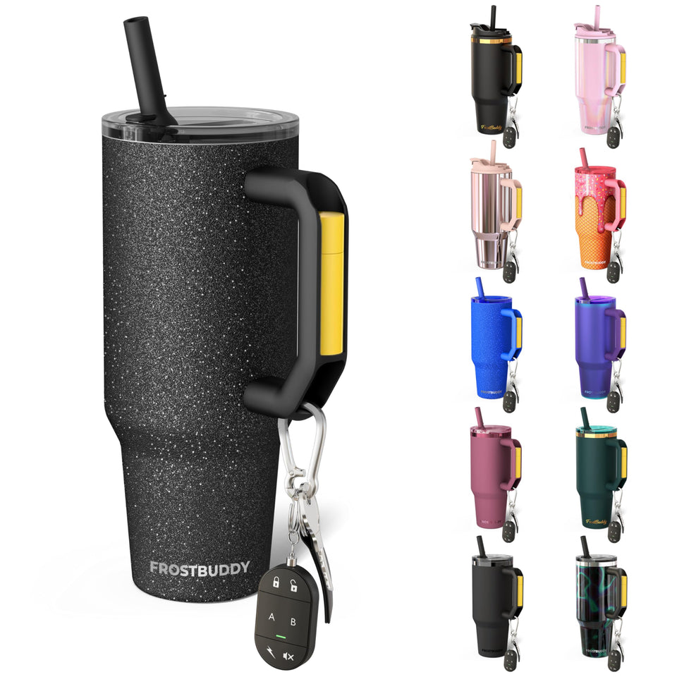 Frost Buddy Thicc Buddy 40oz tumbler with lid and straw for spill-free travel