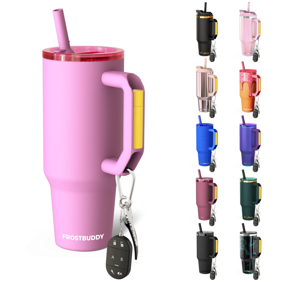 Frost Buddy Thicc Buddy 40oz tumbler pouring for on-the-go use