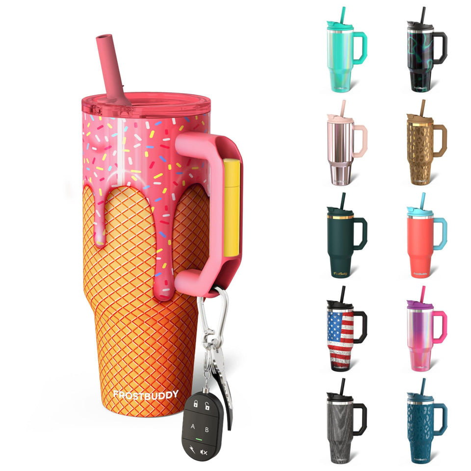 Frost Buddy Thicc Buddy front view, durable 40 oz tumbler for daily hydration.