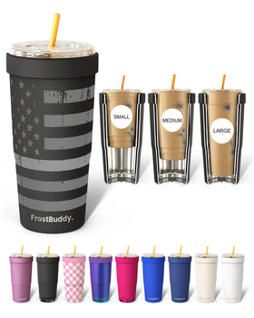 Frost Buddy Togo Buddy 30oz angle view shows durable stainless steel and travel-ready design.
