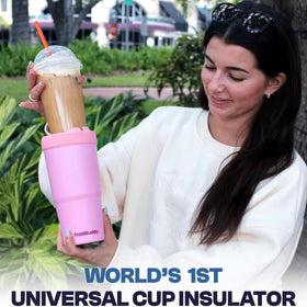 Frost Buddy Togo Buddy Dunkin Cup-inspired black design appeals to fans.
