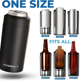 Frost Buddy universal cooler side profile highlights portable, all-occasion design
