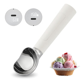 FrostJoy heated scoop front view with ergonomic handle