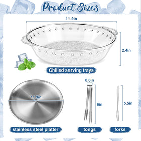 FRUIID trays with stainless steel clips secure dips and bites