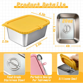FRUIID stainless steel lunch box shows durability for daily meals.