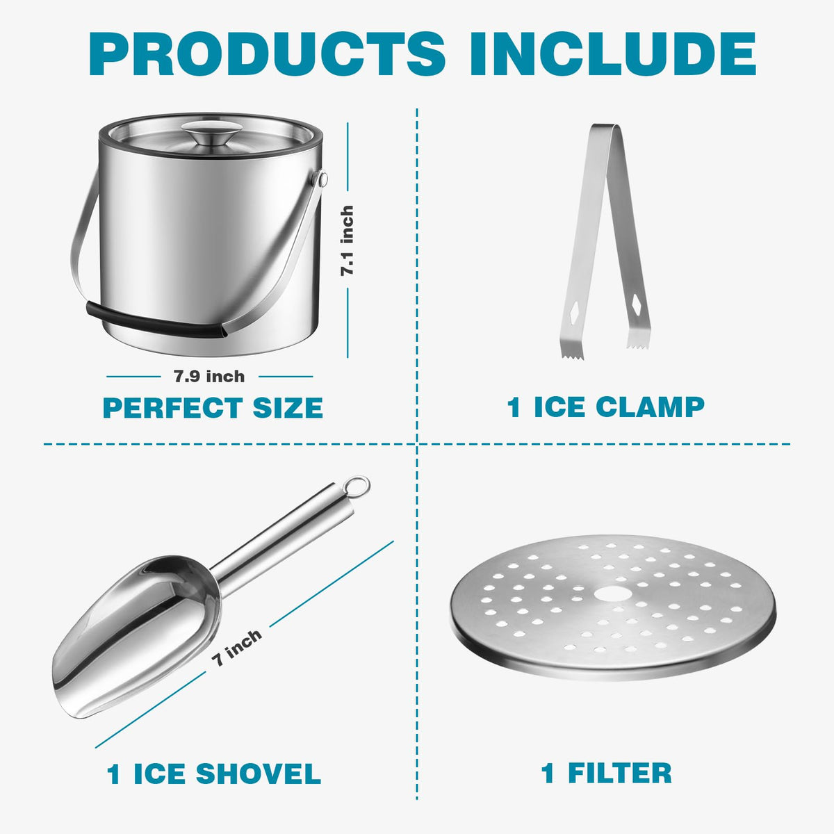 FrutPunch ice scoop enables clean, quick serving.