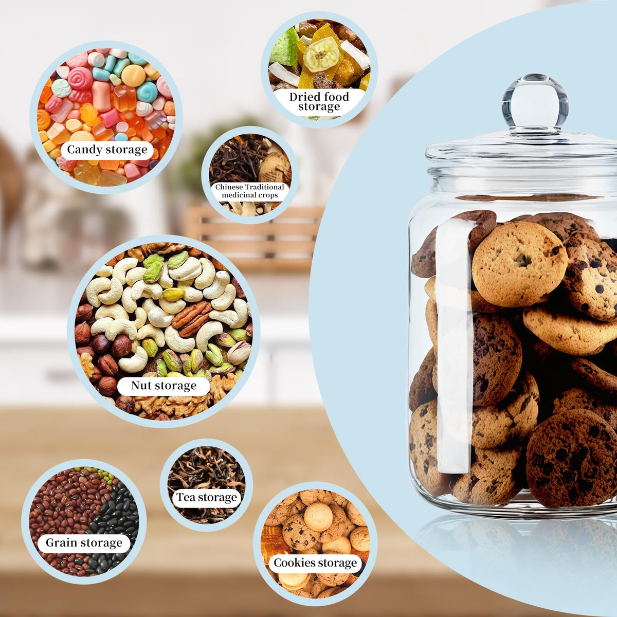 FrutPunch kitchen counter pantry display for organized storage