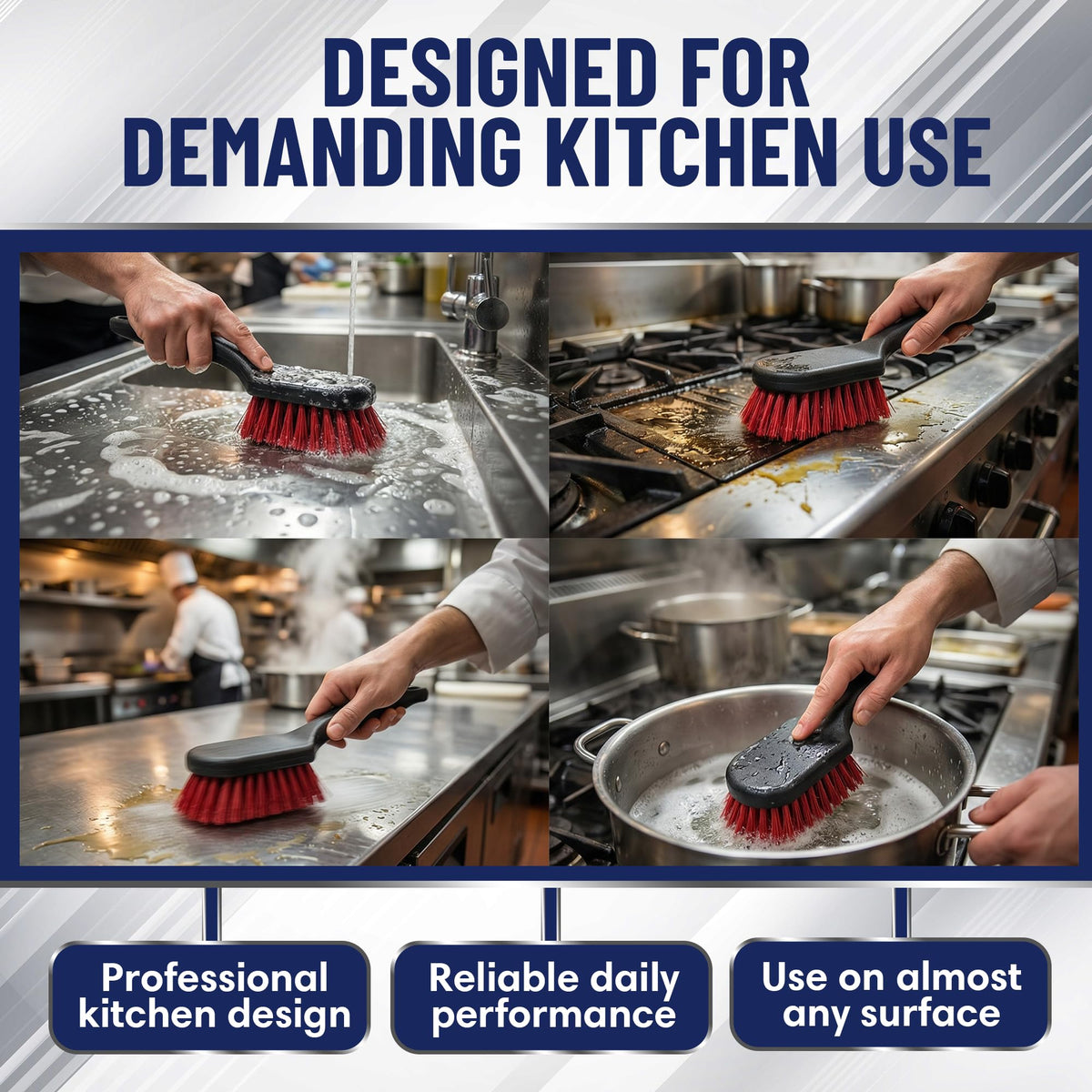 FryOilSaver daily dishwashing tool for pots and pans in use