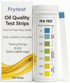 FryTest cooking oil tester kit front view for quick quality checks.