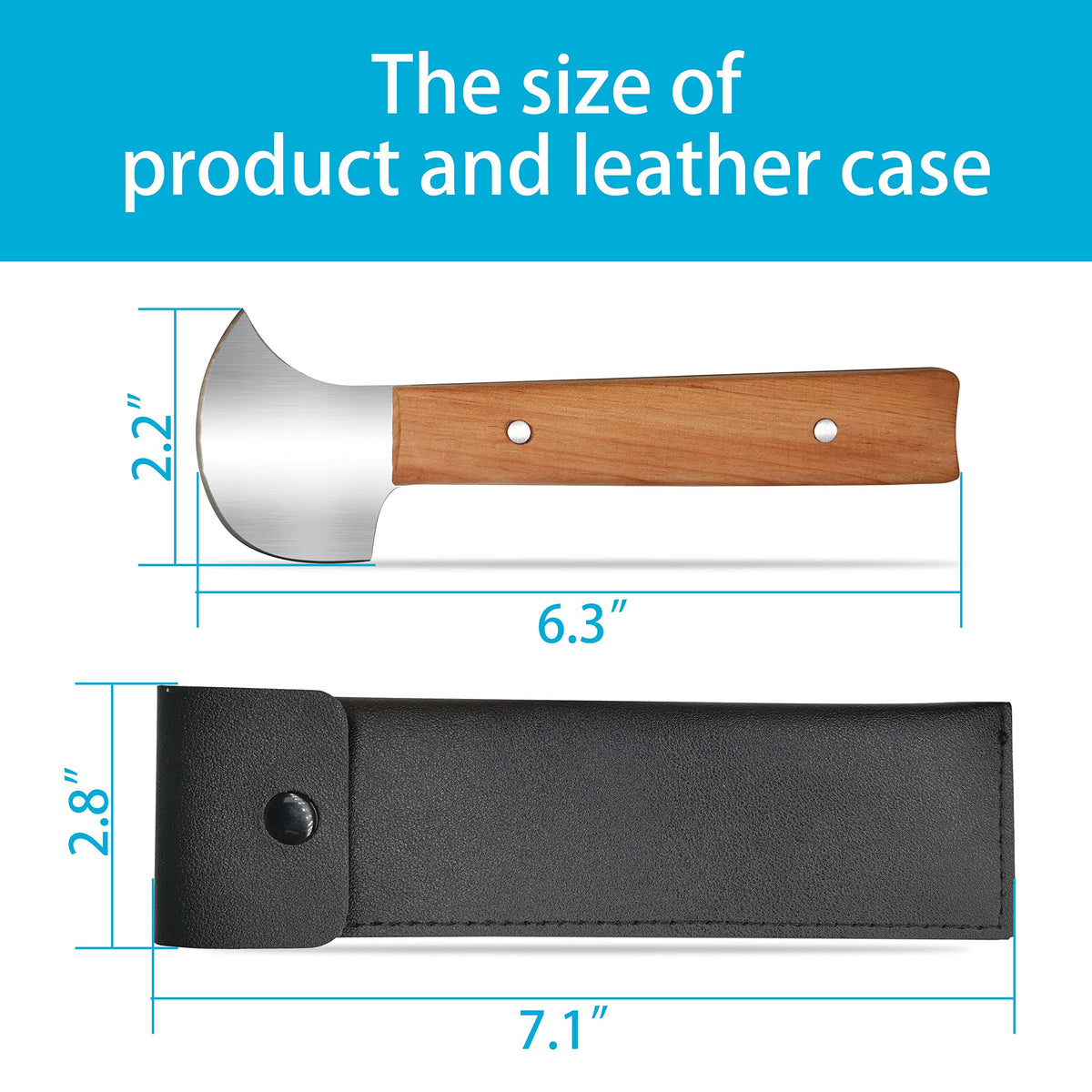 Fstcrt Rocker Knife shown for one-handed use with curved blade.