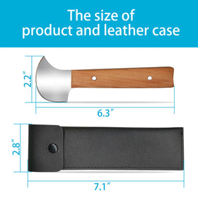 Fstcrt Rocker Knife shown for one-handed use with curved blade.