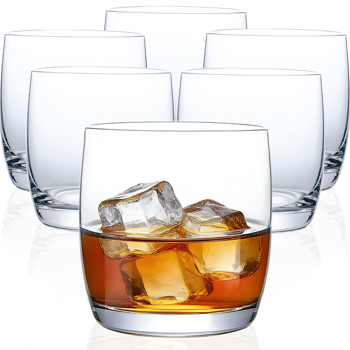 Ftystall FTYSTALL whiskey glass six-pack with thick base for stable grip and elegant presentation.