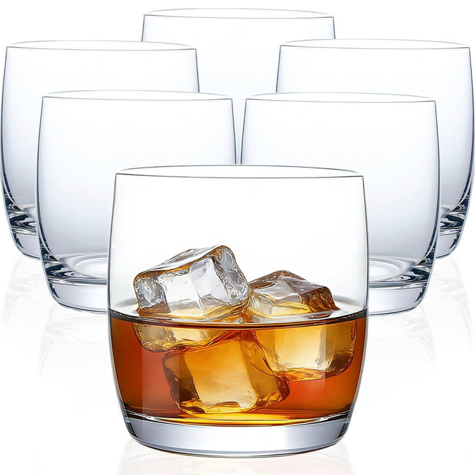 Ftystall FTYSTALL whiskey glass six-pack with thick base for stable grip and elegant presentation.