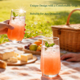Ftystall weighted-base-design glassware suits casual and formal table settings.