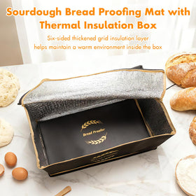 Ftzataz Sourdough warming mat supports steady warmth for consistent dough fermentation.