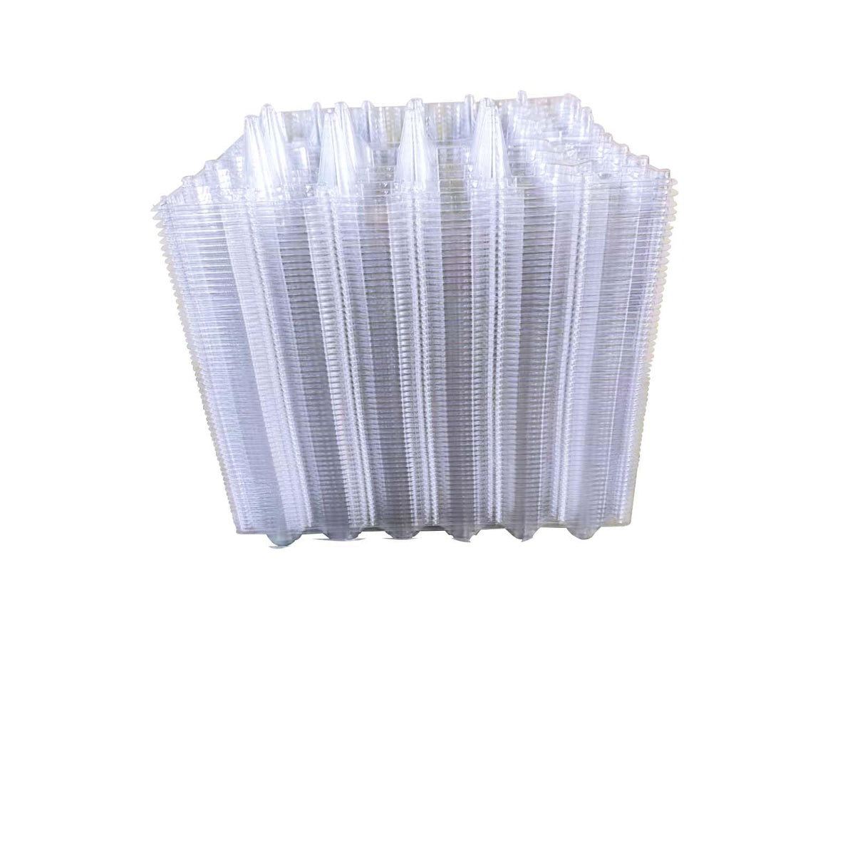 FUailiYY flat-top egg carton stacks neatly for storage efficiency.