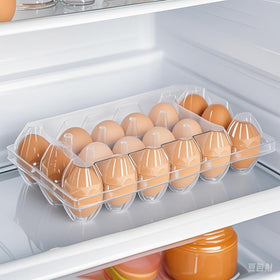FUailiYY lid-closed display carton keeps eggs visible yet protected.