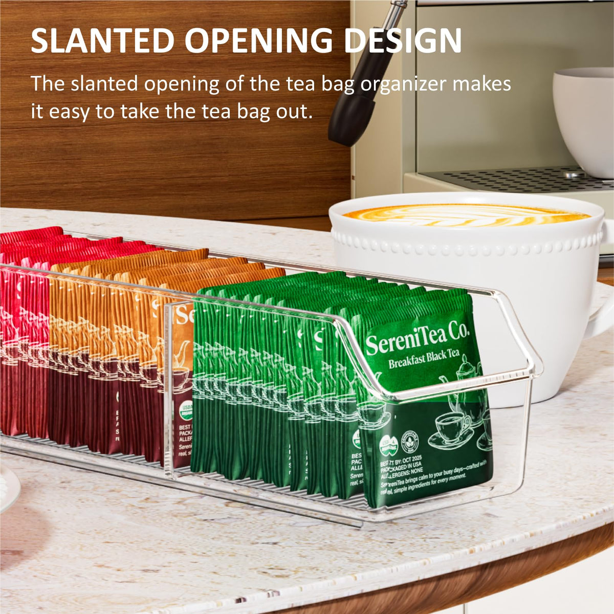 FUCDTEFC food-grade PET material ensures safe storage of tea and snacks.