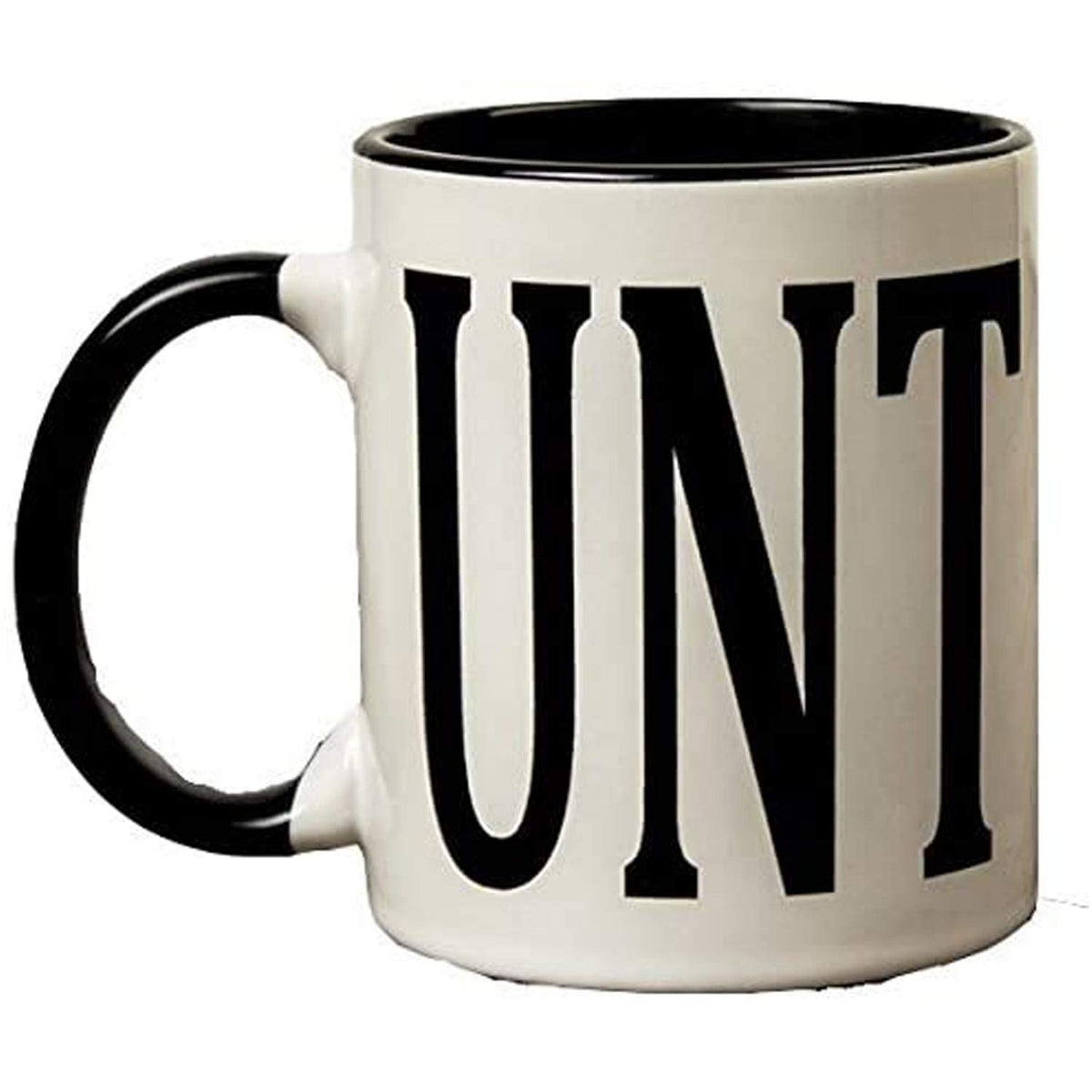 Fudap! 11oz UNT mug with black handle, dishwasher safe for easy cleanup