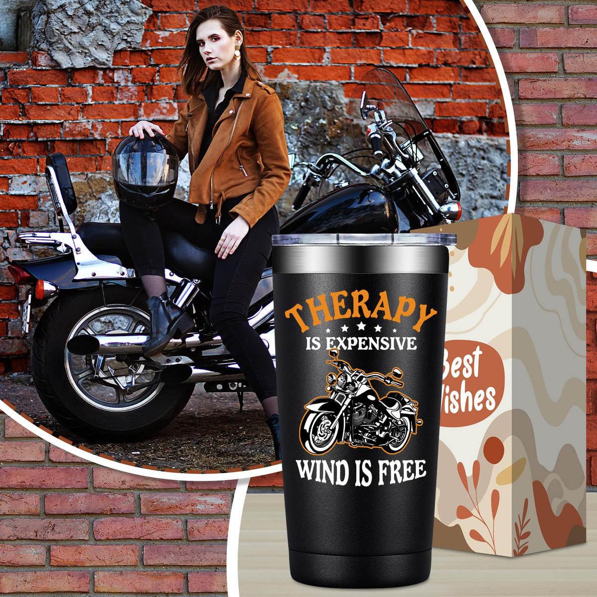 Fufandi rust-resistant tumbler showcased as durable gear for daily rides