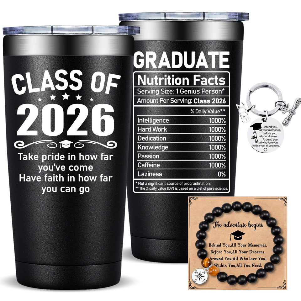 Fufandi graduation tumbler 20oz pour lid demonstrates spill-free convenience for travel.