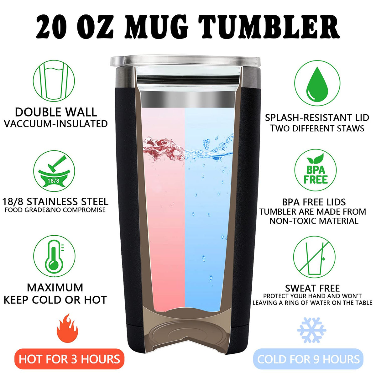 Fufandi gift-ready tumbler communicates celebration for graduates.