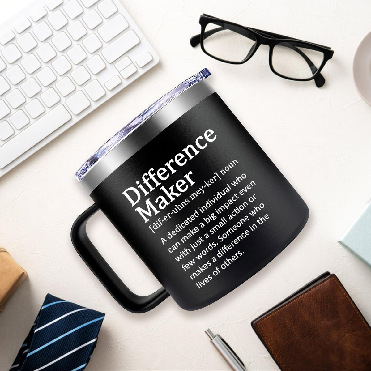 Fufendio Indoor outdoor mug for home, beach, or office.