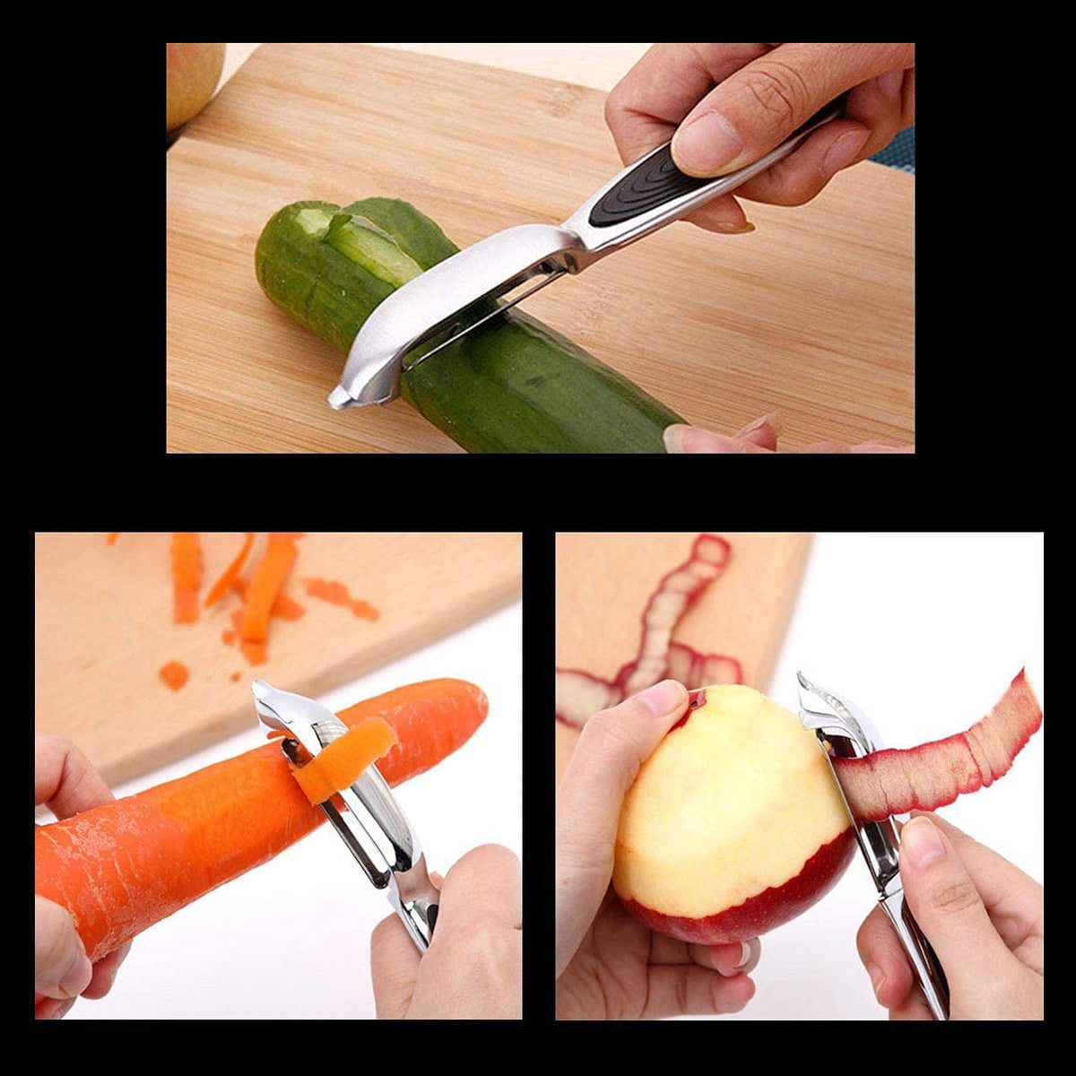 FUHUY dishwasher-safe peelers simplify cleaning and storage after use
