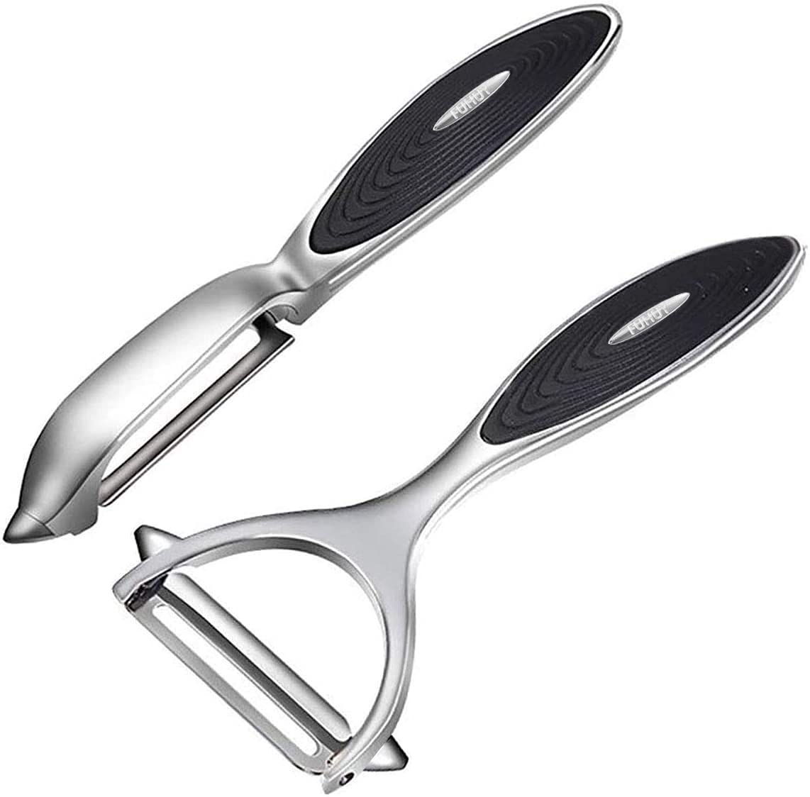 FUHUY Y-shaped peeler with potato-eye remover for precise potato peeling
