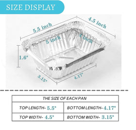FUIIKEEM aluminum pans with down-facing foil, designed to retain temperature during transport.