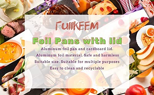 FUIIKEEM recyclable foil pans support eco-friendly takeout and storage.